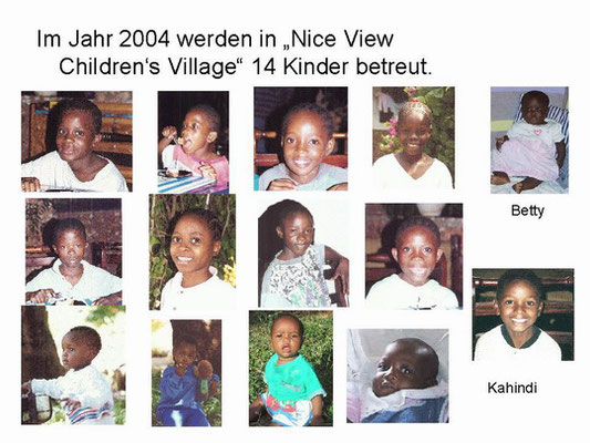 14 Waisenkinder im Jahr 2004